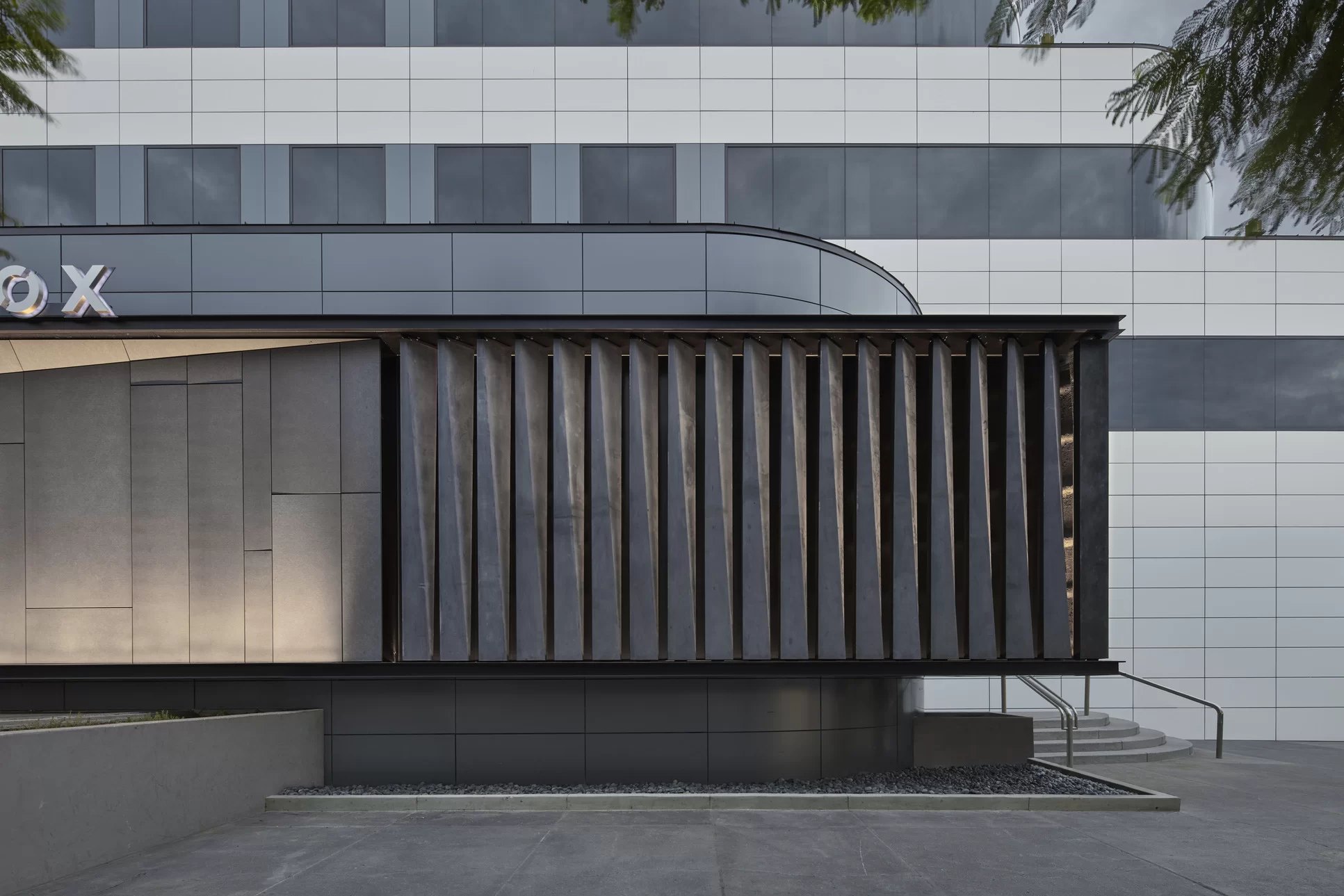 Equinox Culver City entry canopy
