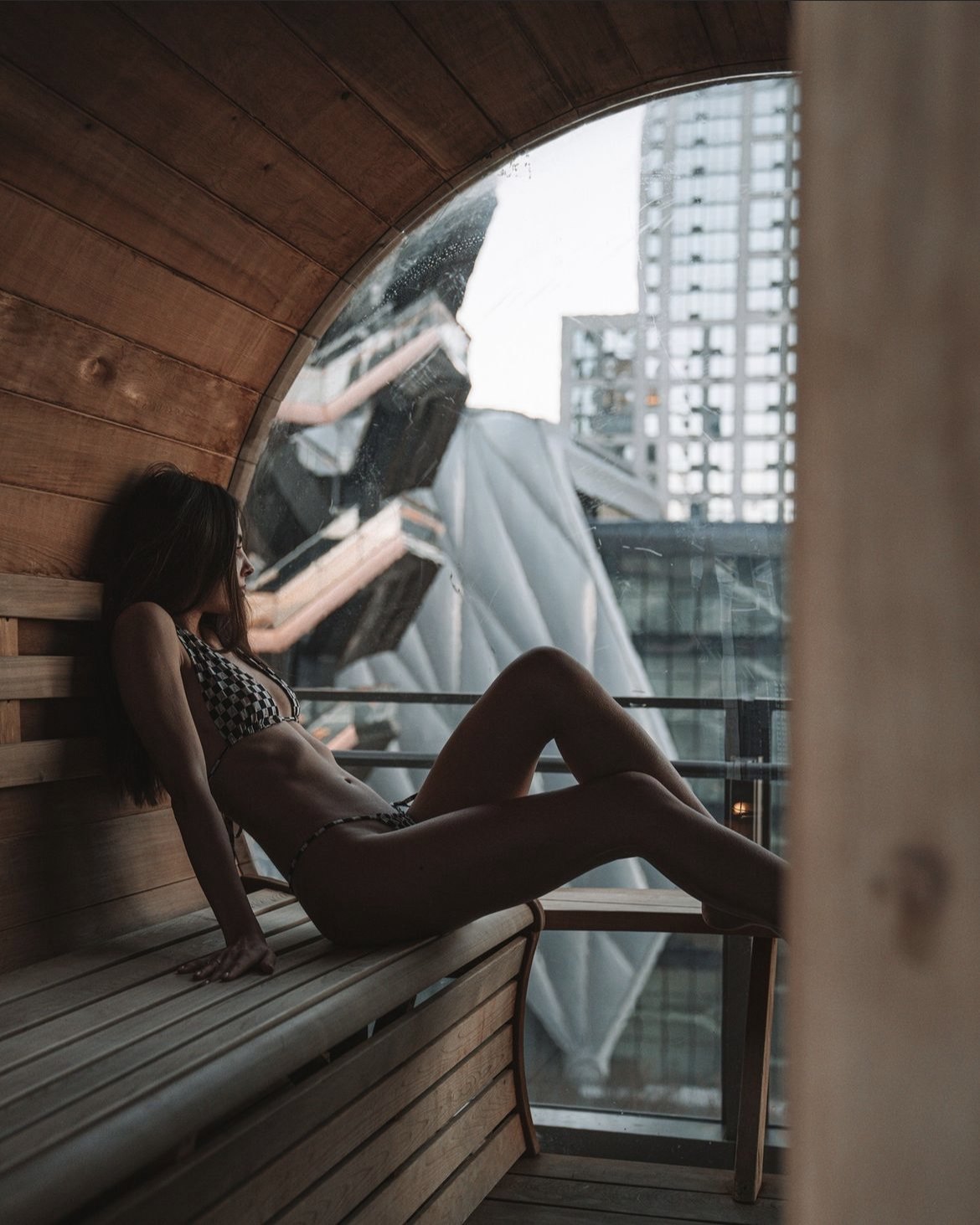 Equinox Hudson Yards barrel sauna