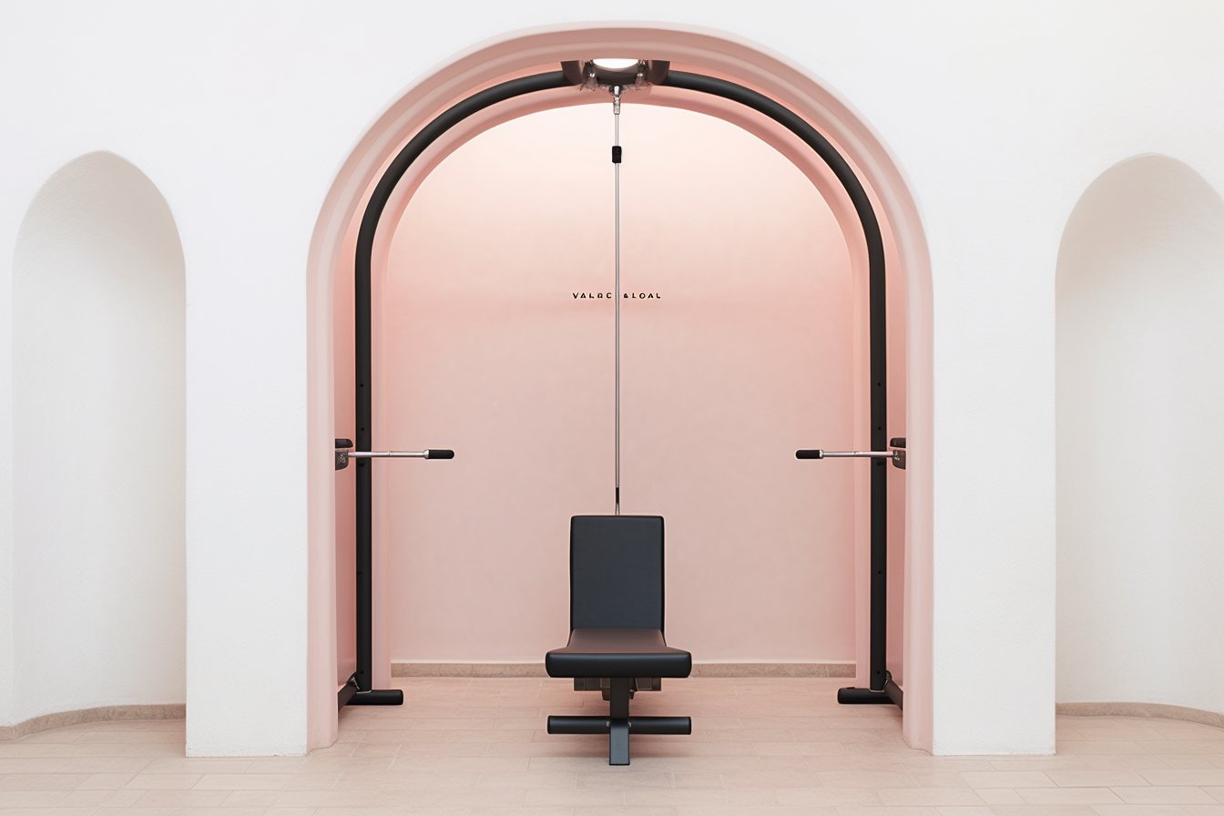 Cable station set within an arched alcove