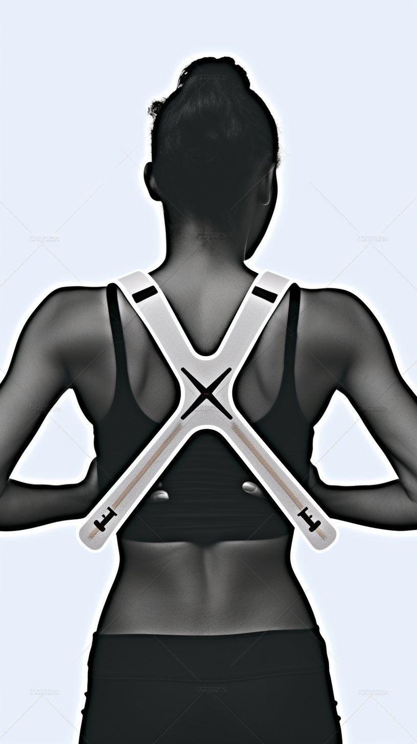 Lightweight wearable weight, back view