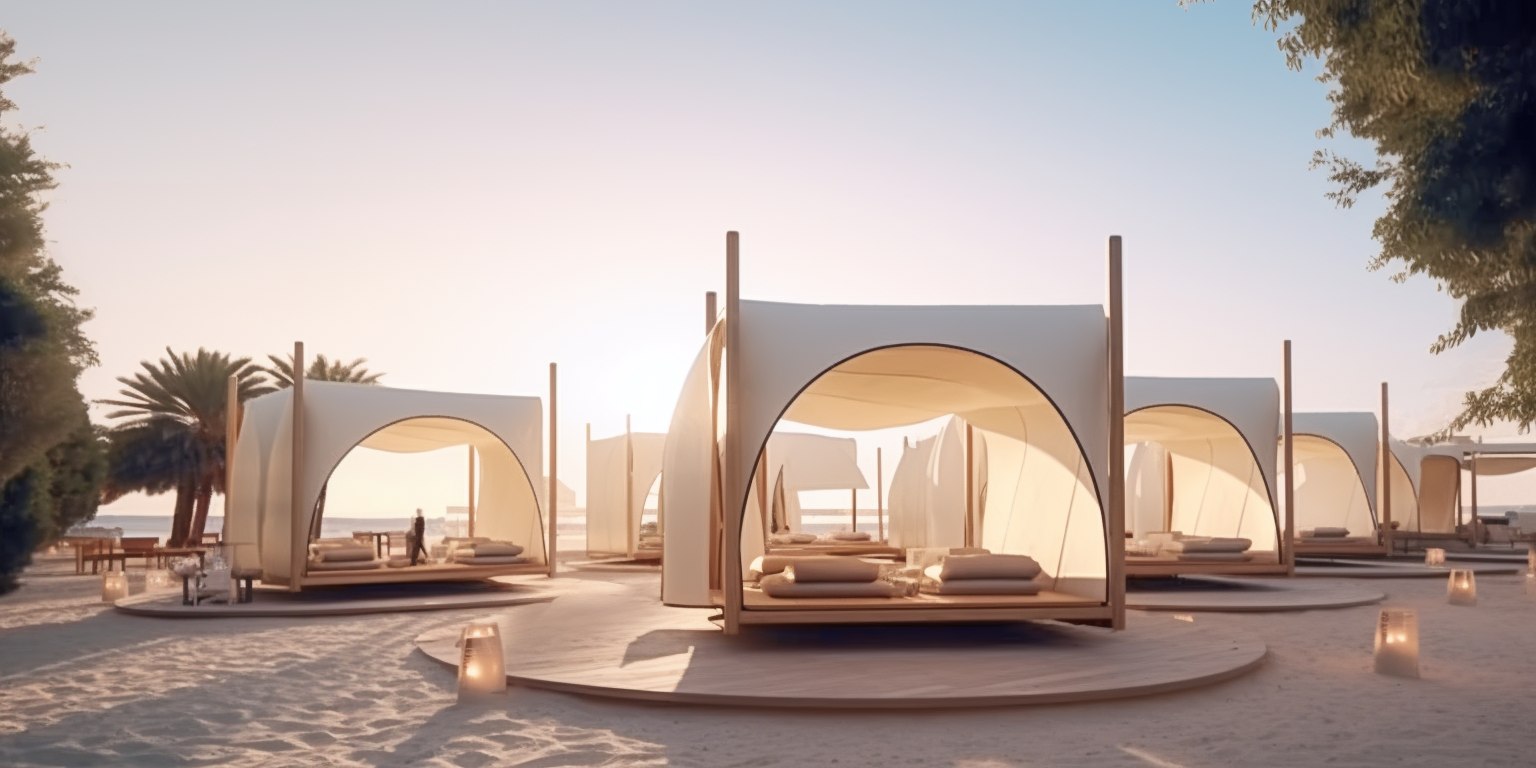 Amaala beach cabanas