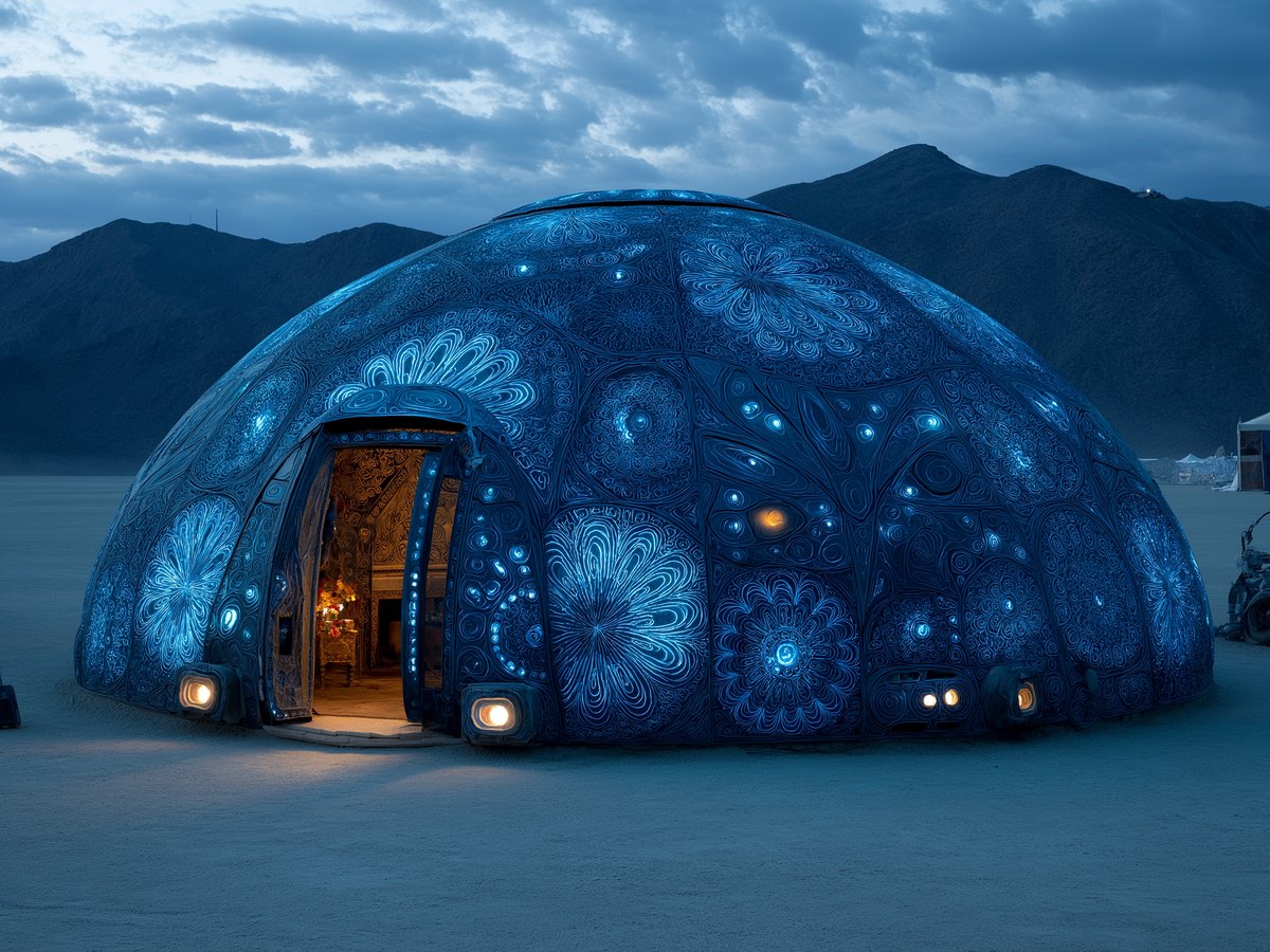 Burning Man installations concept